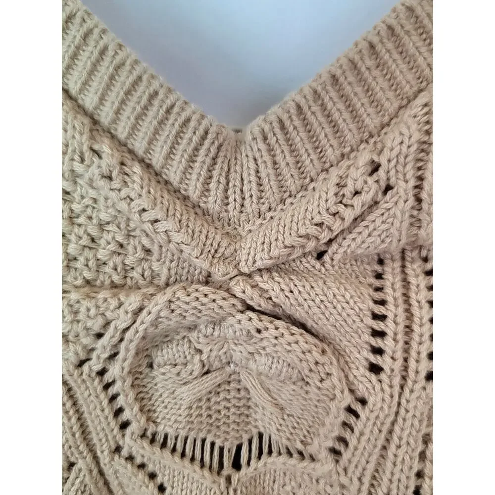 NWT Chelsea & Violet Boho Hippie Festival Crochet Ruffle Tank Top Women's Small - Picture 6 of 13